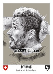 Sticker Behrami - Euro 2016 n. 63 - Tschuttiheftli