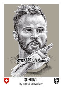 Sticker Seferovic - Euro 2016 n. 66 - Tschuttiheftli