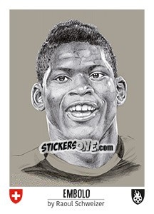 Sticker Embolo - Euro 2016 n. 67 - Tschuttiheftli
