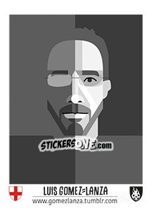 Sticker Luis Gomez-Lanza - Euro 2016 - Tschuttiheftli
