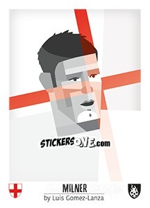 Sticker Milner - Euro 2016 n. 77 - Tschuttiheftli