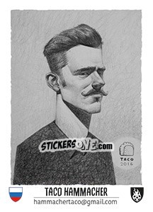 Sticker Taco Hammacher - Euro 2016 n. 82 - Tschuttiheftli