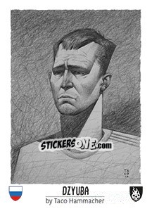 Sticker Dzyuba - Euro 2016 n. 95 - Tschuttiheftli
