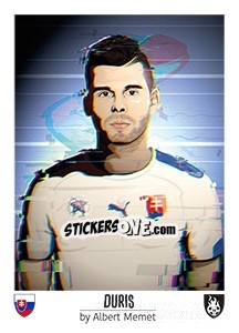 Sticker Duris - Euro 2016 n. 123 - Tschuttiheftli