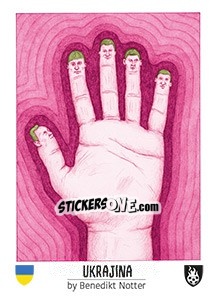 Sticker Ukrajina - Euro 2016 n. 139 - Tschuttiheftli