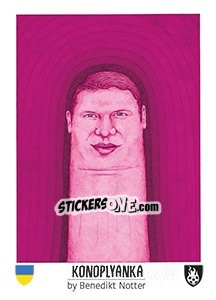 Sticker Konoplyanka - Euro 2016 n. 143 - Tschuttiheftli