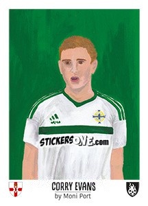 Sticker Corry Evans - Euro 2016 n. 178 - Tschuttiheftli
