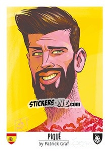 Figurina Piqué - Euro 2016 - Tschuttiheftli