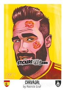 Sticker Carvajal - Euro 2016 n. 187 - Tschuttiheftli