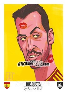 Sticker Busquets - Euro 2016 n. 188 - Tschuttiheftli