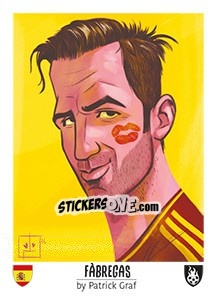 Sticker Fàbregas - Euro 2016 n. 190 - Tschuttiheftli