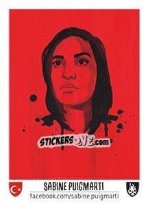 Sticker Sabine Puigmarti - Euro 2016 n. 208 - Tschuttiheftli