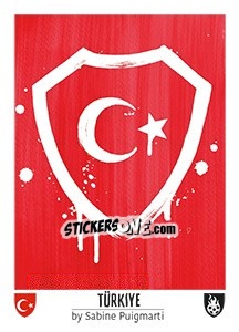 Sticker Türkiye - Euro 2016 n. 209 - Tschuttiheftli