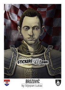 Sticker Brozovic - Euro 2016 n. 231 - Tschuttiheftli