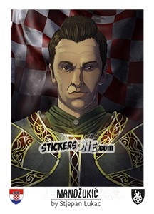 Sticker Mandsukic - Euro 2016 n. 235 - Tschuttiheftli