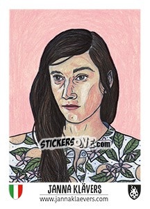 Sticker Janna Klävers - Euro 2016 n. 250 - Tschuttiheftli