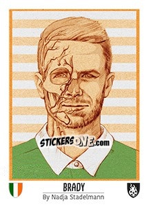 Sticker Brady - Euro 2016 n. 268 - Tschuttiheftli
