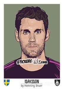 Sticker Isaksson - Euro 2016 n. 281 - Tschuttiheftli