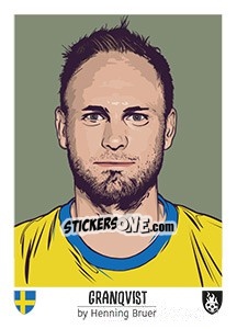 Sticker Granqvist - Euro 2016 n. 284 - Tschuttiheftli