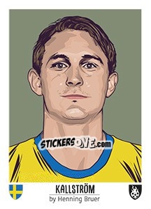 Cromo Kallström - Euro 2016 n. 287 - Tschuttiheftli