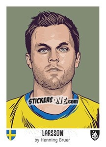 Sticker Larsson - Euro 2016 - Tschuttiheftli