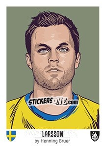 Sticker Larsson - Euro 2016 n. 289 - Tschuttiheftli