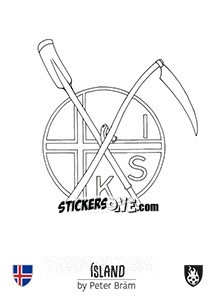 Sticker Ísland - Euro 2016 n. 307 - Tschuttiheftli
