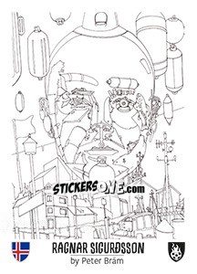 Sticker Ragnar sigurðsson - Euro 2016 n. 311 - Tschuttiheftli