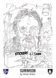 Sticker Bjarnason - Euro 2016 n. 316 - Tschuttiheftli