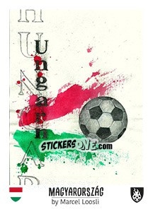 Sticker Magyarország - Euro 2016 - Tschuttiheftli