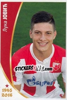 Sticker Luka Jovic - TC Group Red Star Belgrade 2016 n. 361 - NO EDITOR