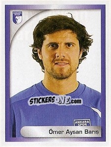 Sticker Ömer Aysan Bariş - Turkcell Süper Lig 2008-2009 - Panini