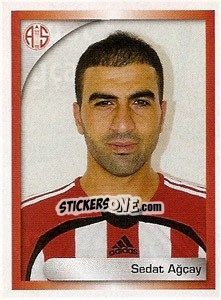 Sticker Sedat Ağçay - Turkcell Süper Lig 2008-2009 n. 37 - Panini