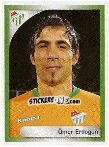 Sticker Ömer Erdoğan - Turkcell Süper Lig 2008-2009 - Panini