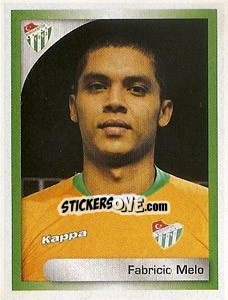 Sticker Fabricio Melo - Turkcell Süper Lig 2008-2009 n. 77 - Panini