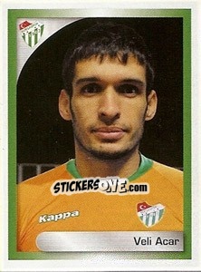 Figurina Veli Acar - Turkcell Süper Lig 2008-2009 - Panini