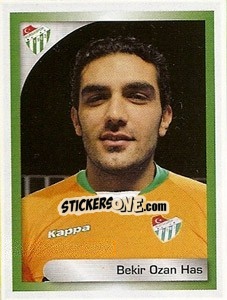 Cromo Bekir Ozan Has - Turkcell Süper Lig 2008-2009 - Panini