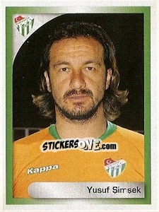 Cromo Yusuf Simşek - Turkcell Süper Lig 2008-2009 - Panini