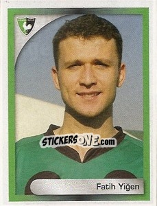 Sticker Fatih Yiğen - Turkcell Süper Lig 2008-2009 n. 133 - Panini