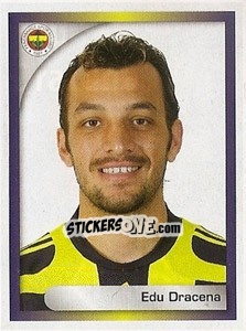 Sticker Edu Dracena - Turkcell Süper Lig 2008-2009 n. 163 - Panini
