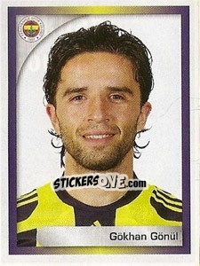 Sticker Gökhan Gönül - Turkcell Süper Lig 2008-2009 n. 165 - Panini