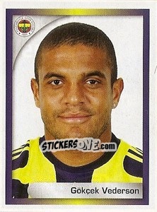 Sticker Gökçek Vederson - Turkcell Süper Lig 2008-2009 n. 166 - Panini