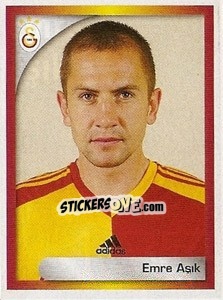 Sticker Emre Aşik - Turkcell Süper Lig 2008-2009 n. 185 - Panini