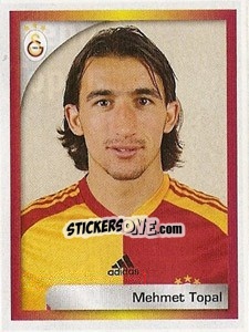 Cromo Mehmet Topal - Turkcell Süper Lig 2008-2009 - Panini