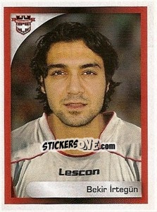 Figurina Bekir Irtegün - Turkcell Süper Lig 2008-2009 - Panini