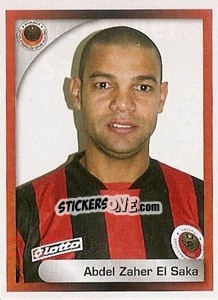Cromo Abdel Zaher El Saka - Turkcell Süper Lig 2008-2009 - Panini