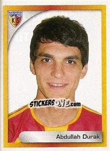 Cromo Abdullah Durak - Turkcell Süper Lig 2008-2009 - Panini