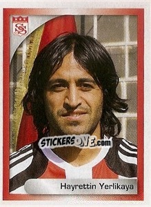 Sticker Hayrettin Yerlikaya - Turkcell Süper Lig 2008-2009 - Panini