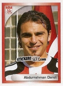 Sticker Abdurrahman Dereli - Turkcell Süper Lig 2008-2009 - Panini