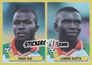 Sticker Omar Daf / Lamine Diatta - Mundial Korea Japòn 2002 - Navarrete